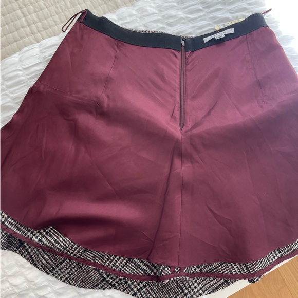 CARVEN Wool Plaid Mini Jupe With Pockets - Picture 8 of 13